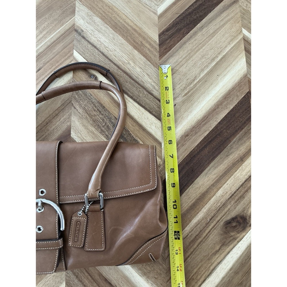 Y2K‎ vintage Hampton soho flap leather satchel shoulder bag - Picture 11 of 11